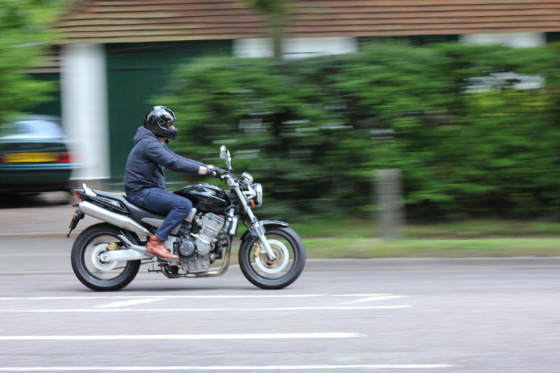 man on the motorcycle