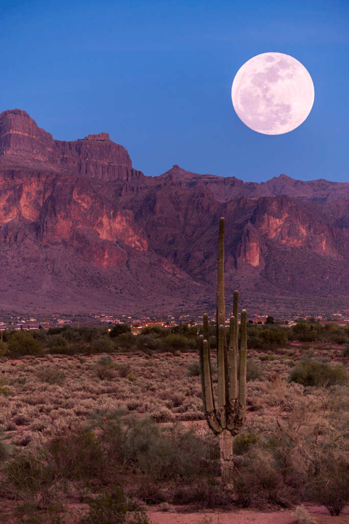 supermoon landscape