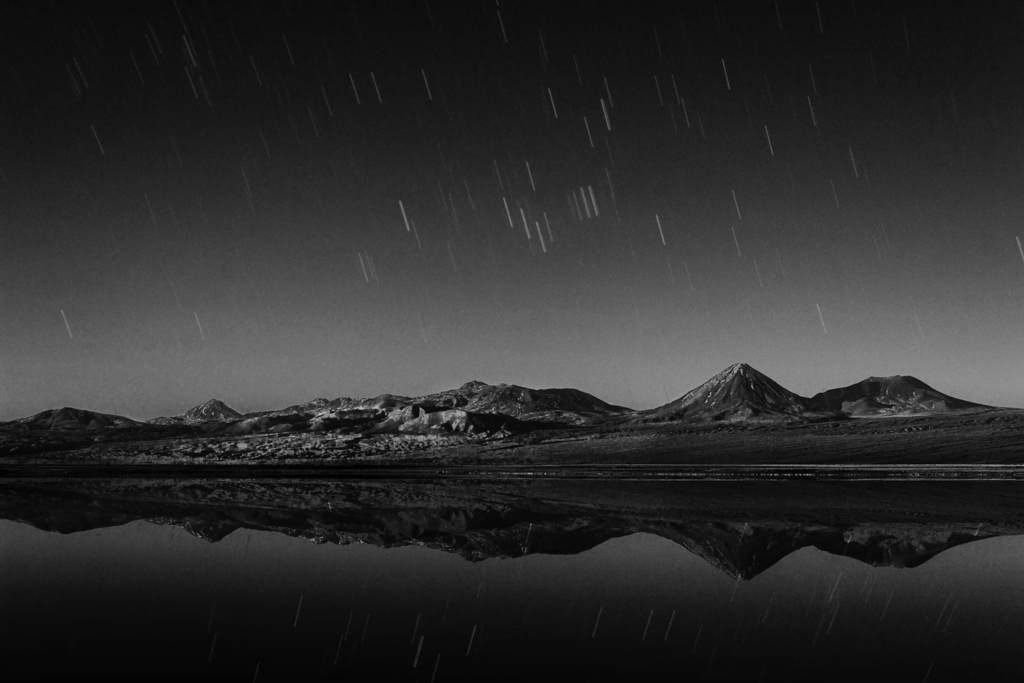 perseid meteor shower photography black and white